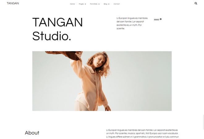 Tangan elementor kit